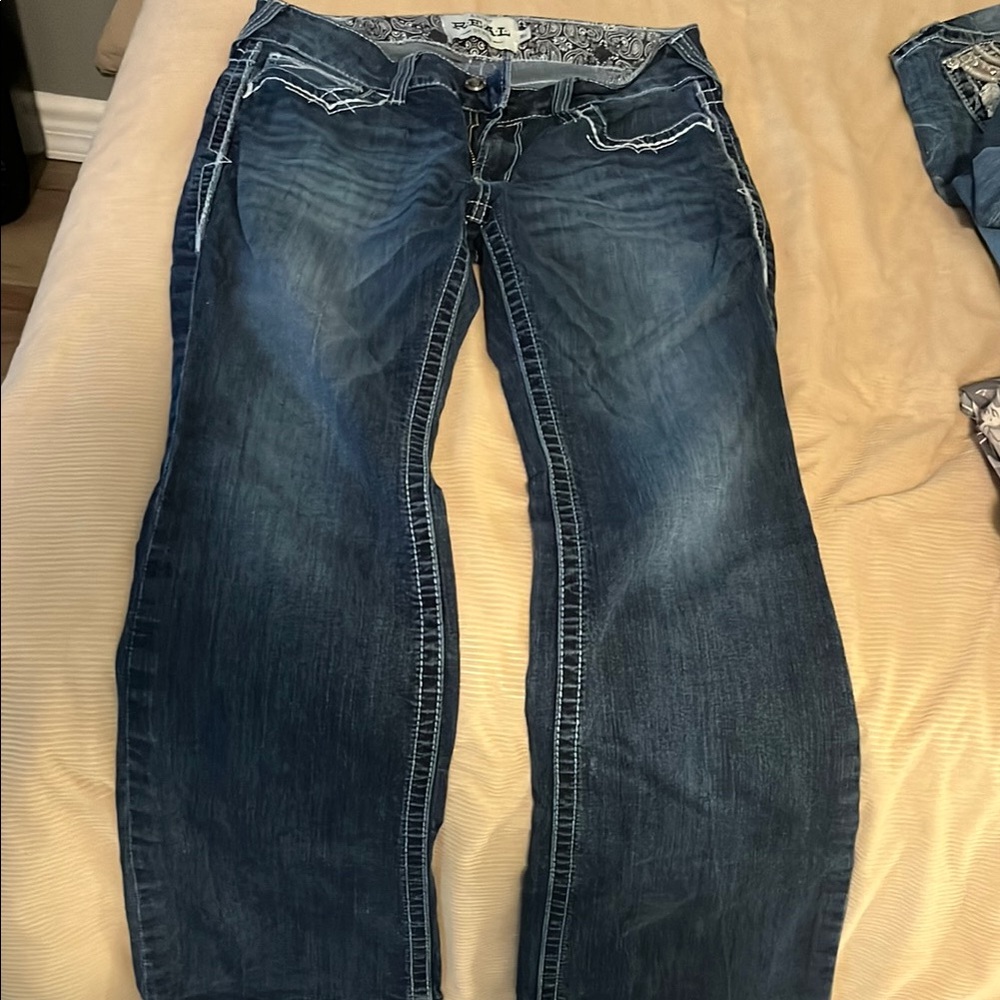 Ariat Dark Blue R.E.A.L Denim Jeans Straight Women’s